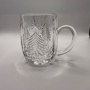 Mikasa Crystal Christmas Tree Mug - Elegant Embossed Design